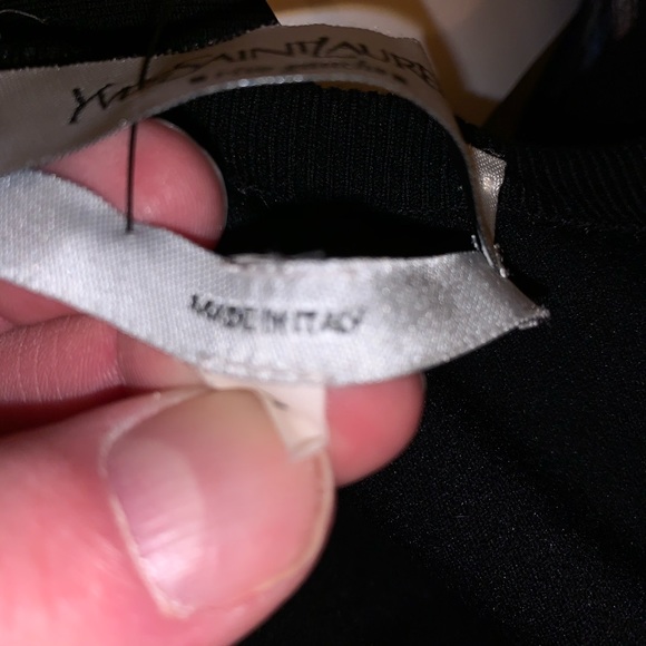 SAINT LAURENT size MED wool scoop neck SWEATER - Picture 5 of 10